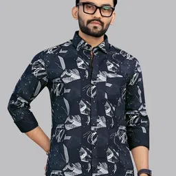 Metronaut Men Classic Floral Printed Casual Shirt-image-0