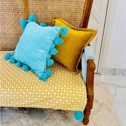 THROWPILLOW Yellow & White Printed Polyester 1 Piece Sofa Cover-image-53