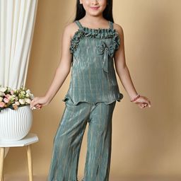 KIDDRESS Kids-Unisex Green Cotton Blend Clothing Set-image-55
