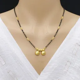 SONI DESIGNS Gold-Plated Brass Artificial Stones & Beads Mangalsutra-picture-49