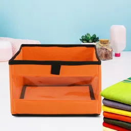 Kuber Industries Orange Set of 6 Regular Multi-Utility Organisers-7