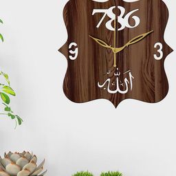 Freny Exim Brown Analogue Wood Wall Clock-image-81