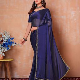 VRAGI Gotta Patti Pure Chiffon Saree-picture-25