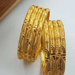 V.K.PAYAL.JEWELLERY Set Of 8 Gold-Plated Bangles-picture-17