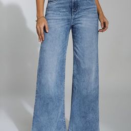 Miss Chase Spiral Drifter Women Wide Leg High-Rise Light Fade Stretchable Jeans-picture-19