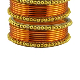 Vidhya Kangan Women Orange Bangle-image-37