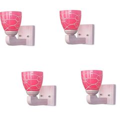 1ST TIME Pink & White Solid Glass Traditional Cylinder Wall Lamps Wall Lamps-picture-32