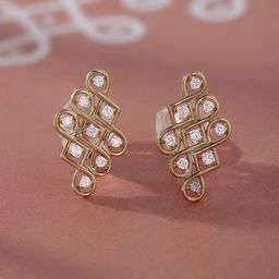 Mia by Tanishq 14KT Earrings Diamond 1.95g-image-34