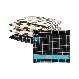 Aura Black & Green 4 Pieces Printed Drawer Organisers-49