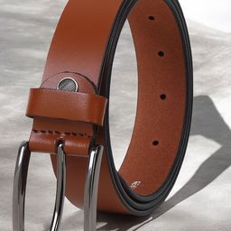 Metronaut Men Textured Leather Formal Belt-image-42