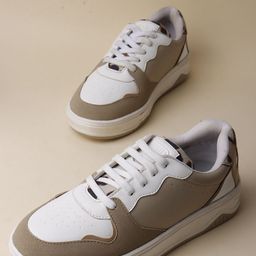 THE WHITE POLE Women Lace-Up Casual Colourblocked Sneakers-picture-14