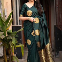 bigben textile Woven Design Zari Banarasi Saree-image-69