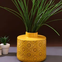 TAYHAA Yellow Arabic Artwork Ceramic Vase-image-64