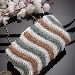 Anekaant Embellished Box Clutch-image-34