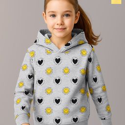 HELLCAT Girls Pack Of 2 Graphic Printed Hooded Pullover Sweatshirt-picture-7