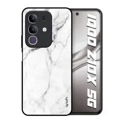 QRIOH Unisex IQOO Z10x 5G Abstract Modern Marble Shockproof Glass Back Case-picture-31