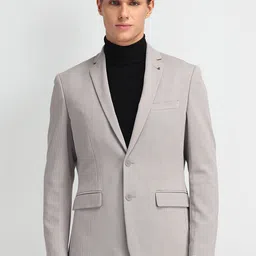 Arrow Self Design Slim-Fit Single-Breasted Formal Blazers-image-74