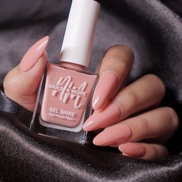 nails & more Gel Shine Argan Oil Metallic Long-Wearing Nail Polish 10ml Metallic Peach 09-48