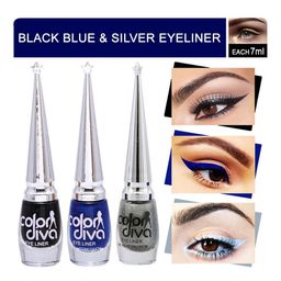 Color Diva Set Of 3 Water Resistant Long Lasting Liquid Eyeliner - 7 ml Each-8