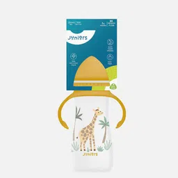 Juniors by Babyshop Transparent & Yellow Giraffe Printed Feeding Bottle - 250 ml-image-86