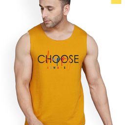 SLOWLORIS Pack of 2 Printed Combed Cotton Vest VSL26 CMB(CHS MUSTARD)(LOUD YELLOW)-picture-22
