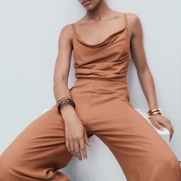 MANGO Cowl Neck Basic Jumpsuit-picture-18