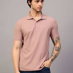 MANTICORE Men Solid Polo Collar Cotton T-shirt-image-83