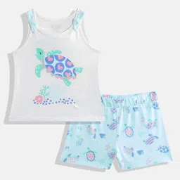 THE CHILDREN'S PLACE Girls Printed Top with Shorts-picture-0