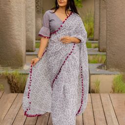 KALINI Women Ethnic Printed Saree With Blouse Piece-image-96