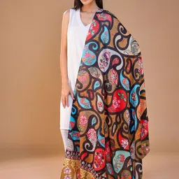 SWI Stylish Women Floral Printed Shawl-image-63