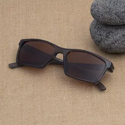 Ted Smith Unisex Rectangle Sunglasses with Polarised and UV Protected Lens-11