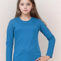 TELESTO Girls Round Neck Long Sleeves Casual T-shirt-18