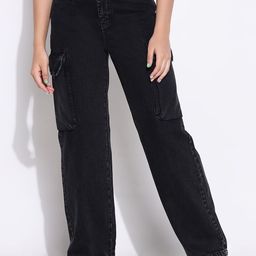 SHOWOFF Women Comfort Wide Leg Light Fade Acid Wash Stretchable Jeans-image-46