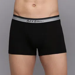 Mast & Harbour Men Solid Low Rise Short Trunk M&H_002_TRK_BLK(GB)_1PC-picture-27