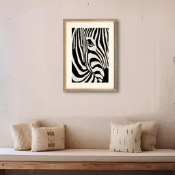 ADMIRE HOME Black & White Birds and Animal Printed Wooden Wall Art-image-58