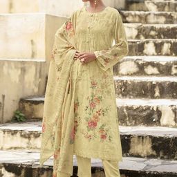 Stylee LIFESTYLE Embroidered Organza Unstitched Dress Material-image-16