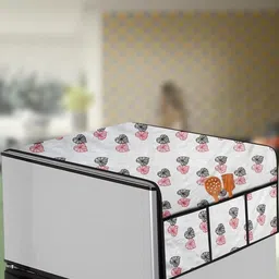 The Furnishing Tree Grey Printed Refrigerator Cover-image-77