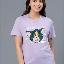 Jack Paris Men Tom & Jerry Graphic Printed Cotton T-shirt-image-5