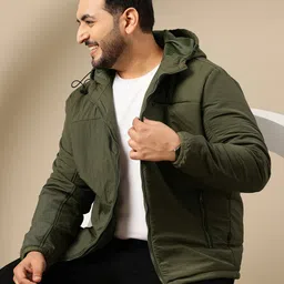 Sztori Plus Size Hooded Padded Jacket-picture-37