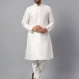 Latest Chikan Garments Men Solid Kurta with Churidar-picture-35