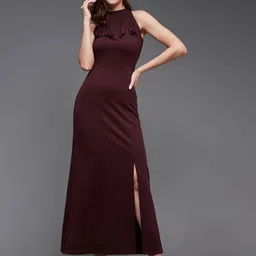 Miss Chase Halter Neck Maxi Dress-image-44