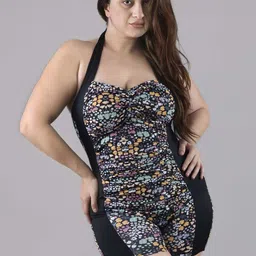 Keepfit Abstract Printed Halter Neck Legsuit-picture-16