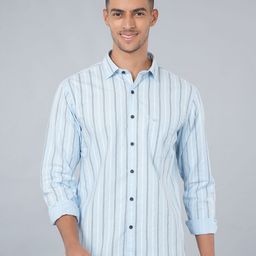 Ostermann Men Opaque Striped Casual Shirt-picture-5