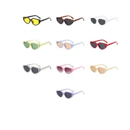 AUGEN Unisex Pink Lens & Pink Cateye Sunglasses with-image-100