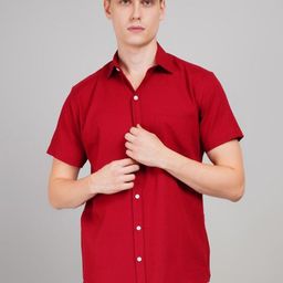 LOUIS MONARCH Men Regular Fit Spread Collar Solid Cotton Casual Shirt-image-114