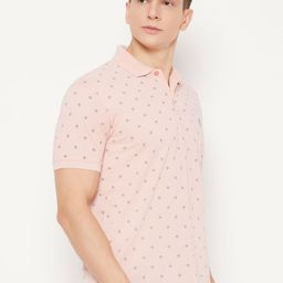 UBX Men Printed Polo Collar T-shirt-image-59