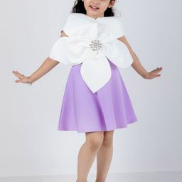 THE LITTLE CELEBS Girls Crepe Fit & Flare Knee Length Dress-image-45