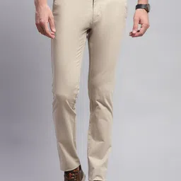 Monte Carlo Men Mid-Rise Slim Fit Regular Trousers-64