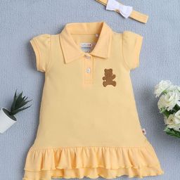 BUMZEE Girls Animal Embroidered A-Line Dress-picture-42