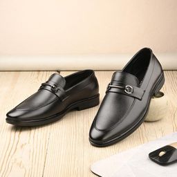 SERVER Men Round Toe Formal Loafers-image-89